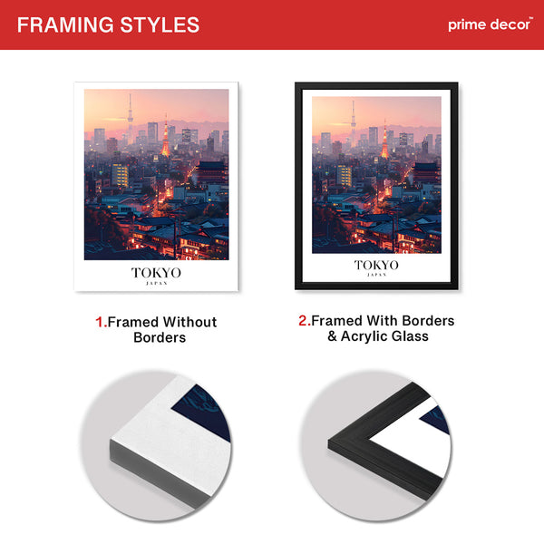 Tokyo City Japan | Abstract Travel Artwork #00619