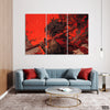 Abstract Artwork Of Demon Slayer (3 Panel) Anime Wall Art