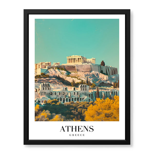 Athens City Greece | Abstract Travel Artwork #00620