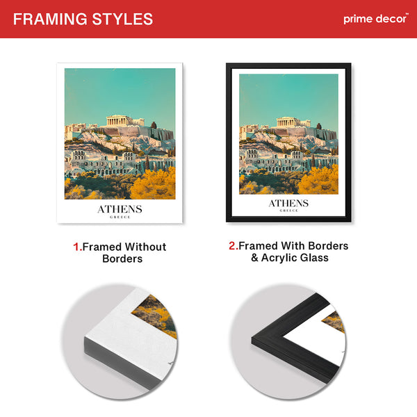 Athens City Greece | Abstract Travel Artwork #00620