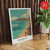 Honolulu City Hawaii | Abstract Travel Artwork #00621
