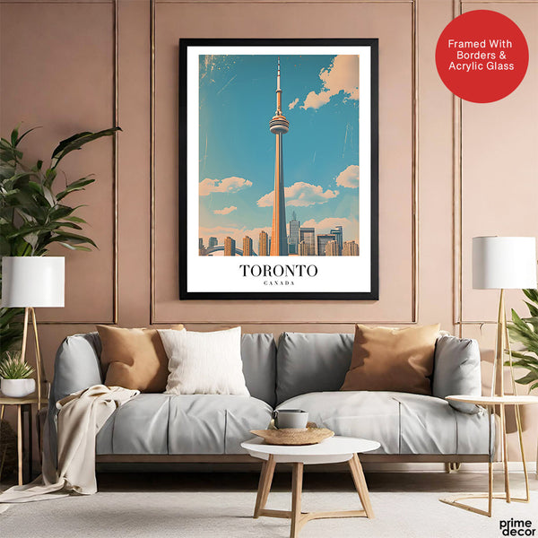 Toronto City Canada | Abstract Travel Artwork #00622