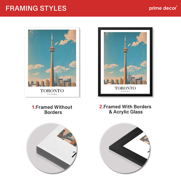 Toronto City Canada | Abstract Travel Artwork #00622