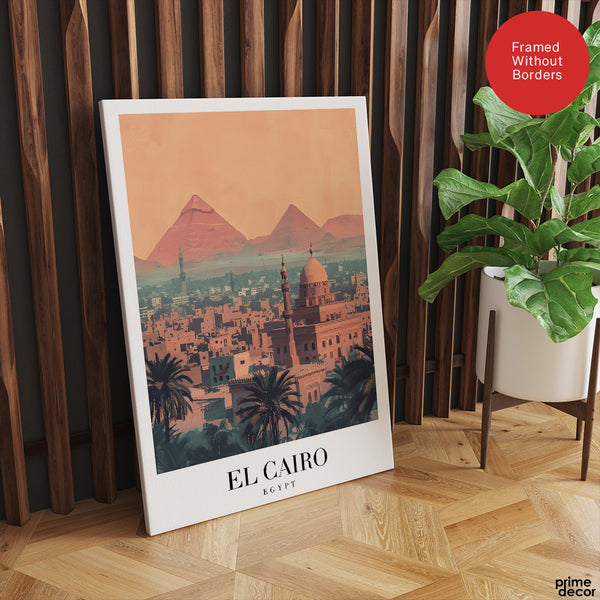 El Cairo City Egypt | Abstract Travel Artwork #00624