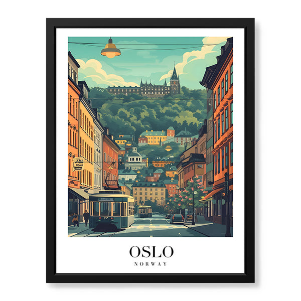 Oslo City Norway | Abstract Travel Artwork #00626
