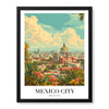 Mexico City Mexico | Abstract Travel Artwork #00627