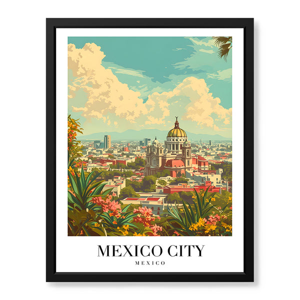 Mexico City Mexico | Abstract Travel Artwork #00627