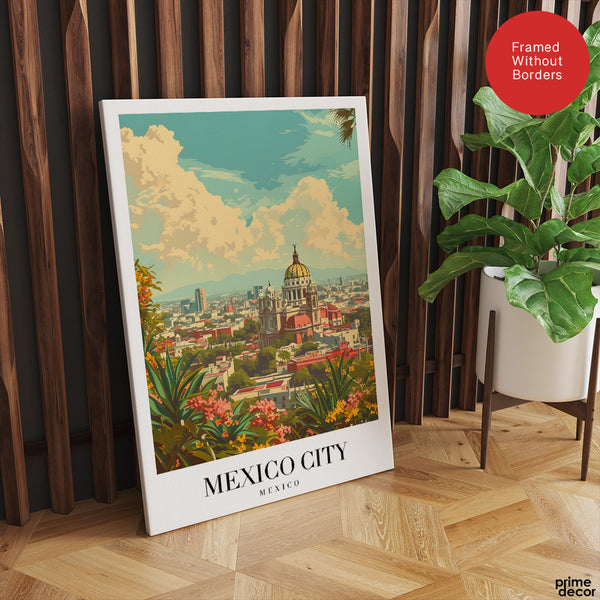 Mexico City Mexico | Abstract Travel Artwork #00627