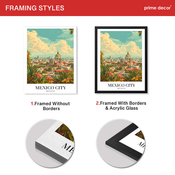 Mexico City Mexico | Abstract Travel Artwork #00627