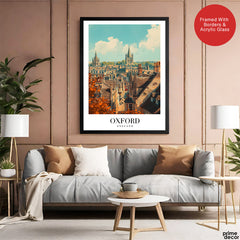 Oxford City England | Abstract Travel Artwork #00628