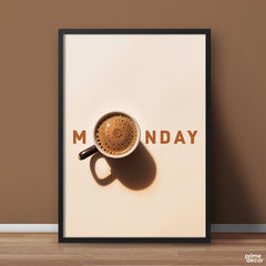 Start Your Monday With Coffee | Food Wall Art - Prime Décor