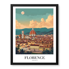 Florence City Italy | Abstract Travel Artwork #00631