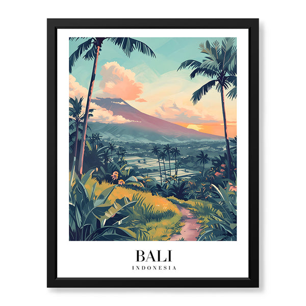 Bali City Indonesia | Abstract Travel Artwork #00634