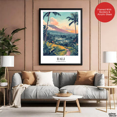 Bali City Indonesia | Abstract Travel Artwork #00634