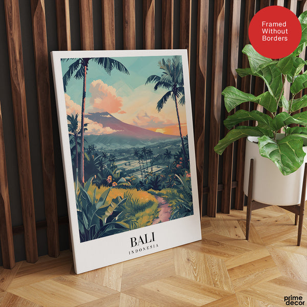 Bali City Indonesia | Abstract Travel Artwork #00634