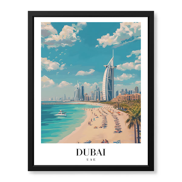 Dubai City UAE | Abstract Travel Artwork #00637