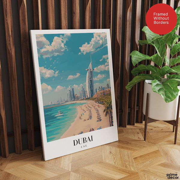 Dubai City UAE | Abstract Travel Artwork #00637