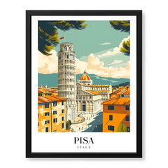 Pisa City Italy | Abstract Travel Artwork #00638