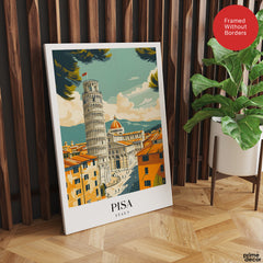 Pisa City Italy | Abstract Travel Artwork #00638