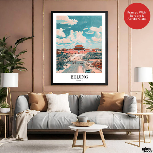 Beijing City China | Abstract Travel Artwork #00639