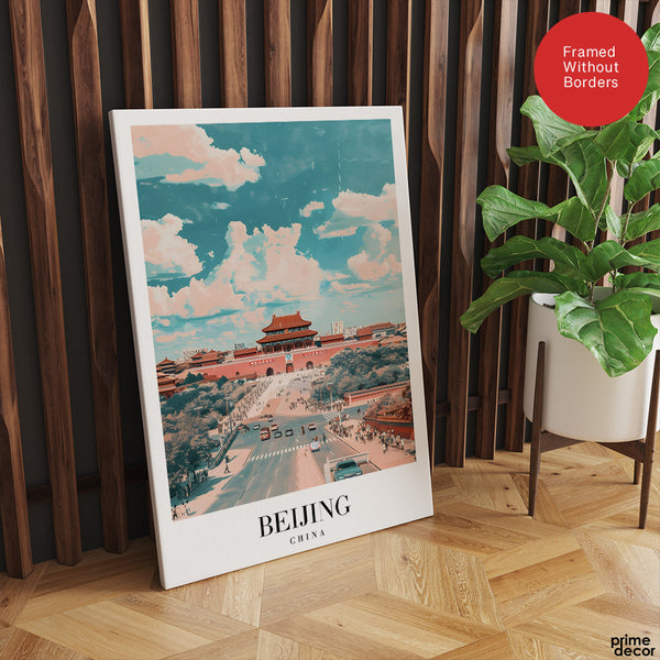 Beijing City China | Abstract Travel Artwork #00639