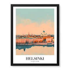 Helsinki City Finland | Abstract Travel Artwork #00640