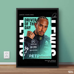 Lewis Hamilton Driver Of The Day Formula 1 Racing | Sports Wall Art - Prime Décor