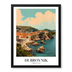 Dubrovnik City Croatia | Abstract Travel Artwork #00643
