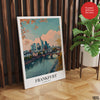 Frankfurt City Germany | Abstract Travel Artwork #00644
