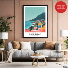 Cape Town City South Africa | Abstract Travel Artwork #00645