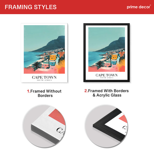 Cape Town City South Africa | Abstract Travel Artwork #00645