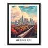 Melbourne City Australia | Abstract Travel Artwork #00646