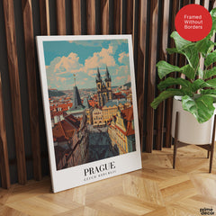 Prague City Czech Republic | Abstract Travel Artwork #00652
