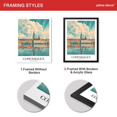 Copenhagen City Denmark | Abstract Travel Artwork #00653