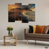 Seashore Hills Aerial View (4 Panel) Nature Wall Art