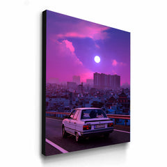 Full Moon Vaporwave City