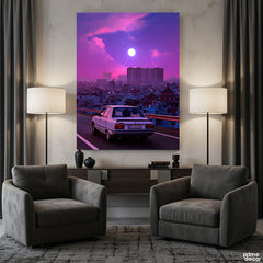 Full Moon Vaporwave City