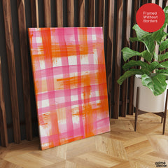 Abstract Pink & Orange Artwork | Abstract Fashion Artwork #00661