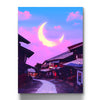 Vaporwave Town Moon Glow