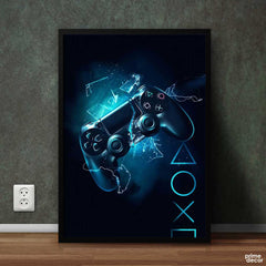 Ps4 Neon Colors | Games Poster Wall Art - Prime Décor