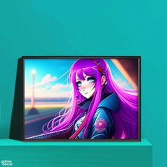 Cool Anime Gamer Girl | Anime Poster Wall Art - Prime Décor