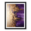 Abstract Beige & Purple Artwork With Golden Foil | Abstract Fashion Artwork #00690
