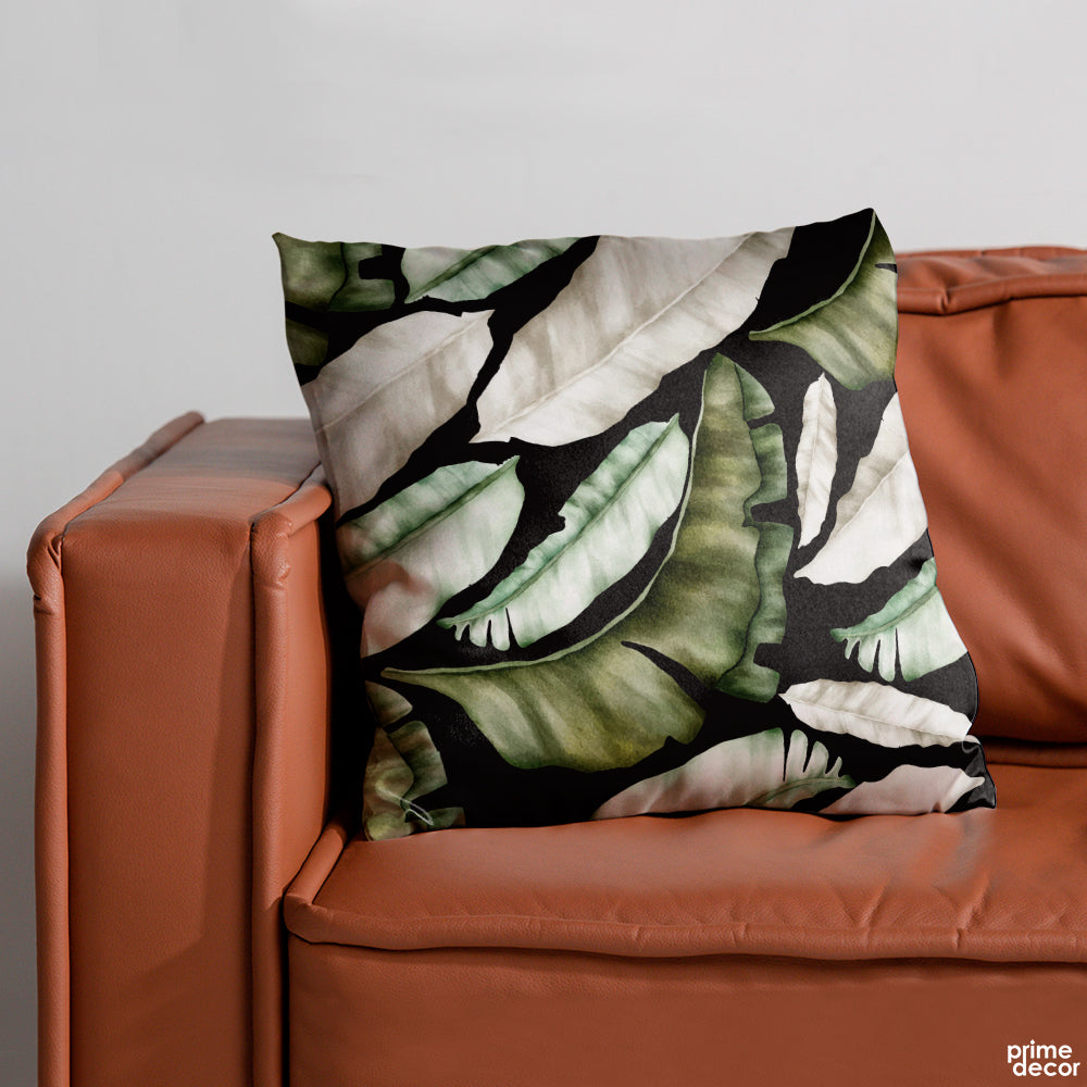 Elegant Seamless Tropical Leaves | Nordic Cushion #069 - Prime Décor