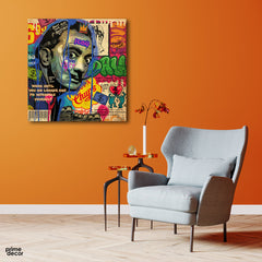 Salvador Dali Colorful Artwork (Single Panel) Square Wall Art - Prime Décor