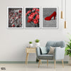 The Shade of Red (3 Panel) Nordic Wall Art