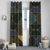 Edgy Geometric Pattern | Abstract Curtains #071