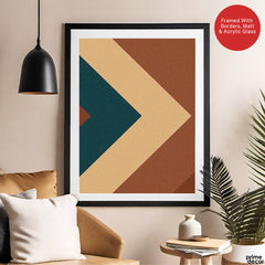 Blue Brown & Beige Abstract Pattern Artwork | Abstract Fashion Artwork #00723