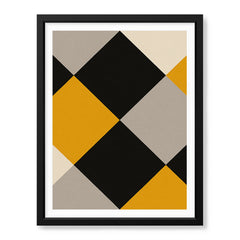Gray Black & Gold Abstract Geometric Shapes Artwork | Abstract Fashion Artwork #00728