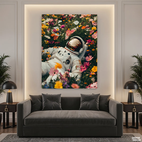 Astronaut Resting In Bloom