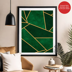 Mystic Marble Series Pattern - Emerald | Abstract Signature Artwork #00734